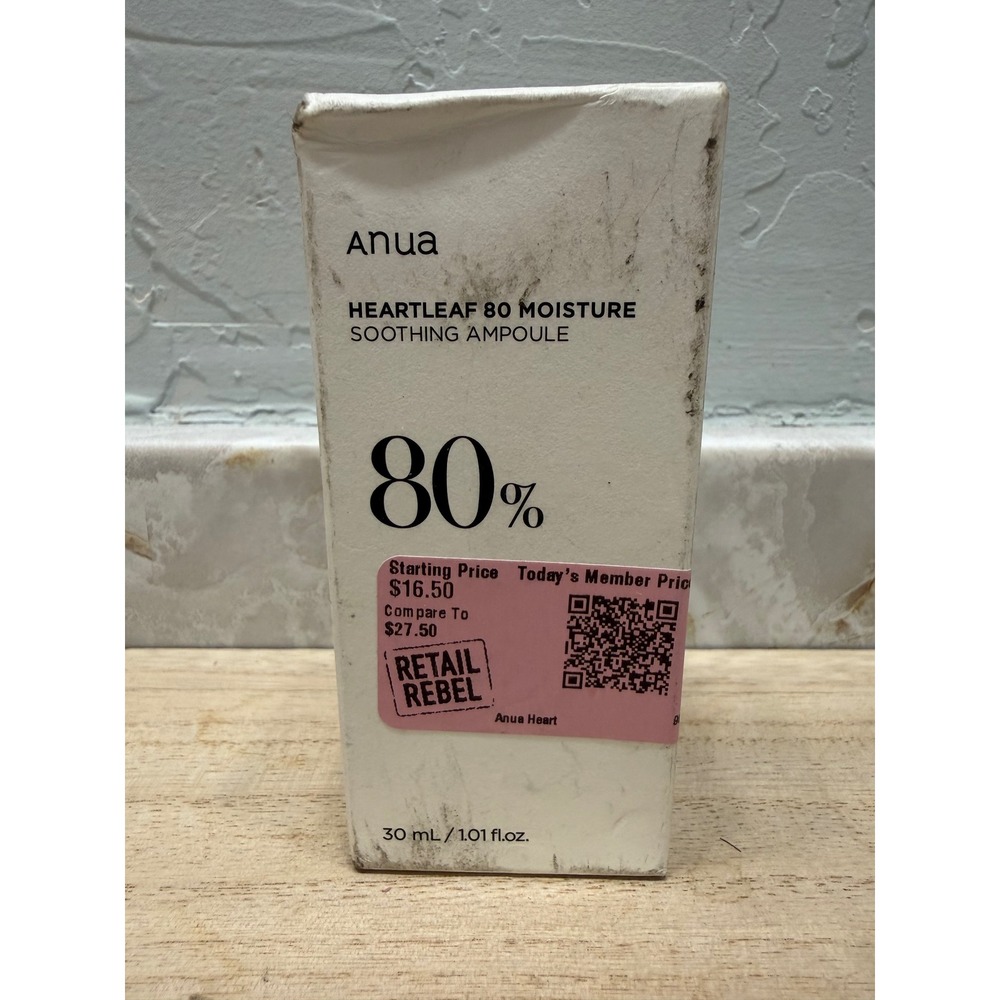 Anua Heartleaf 80 Moisture Soothing‎ Ampoule 30ml Korean Skincare Serum EXP 2026